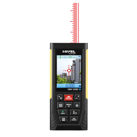 Dalmierz laserowy Nivel System HDM-120BC - z czerwoną wiązką, bluetooth